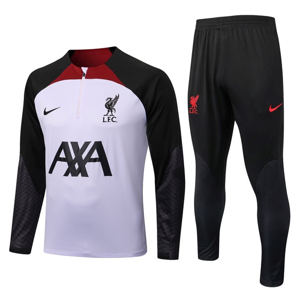 Trainings-Sweatshirt Liverpool 2023 Weiß Schwarz